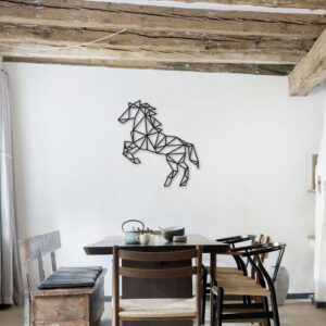 Line art - Wanddecoratie Paard