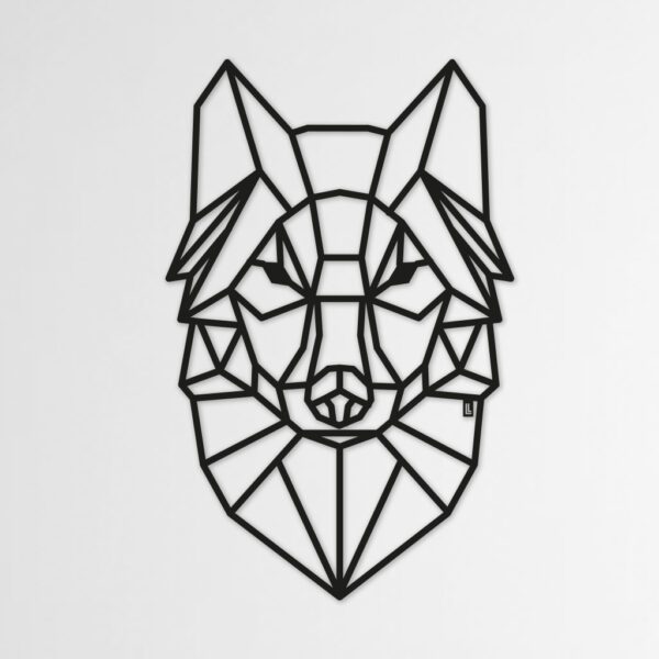 Line art - Wanddecoratie Wolf