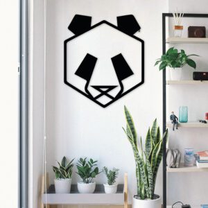 Line art - Wanddecoratie Panda