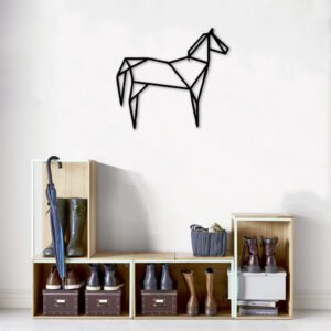 Line art - Wanddecoratie Paard