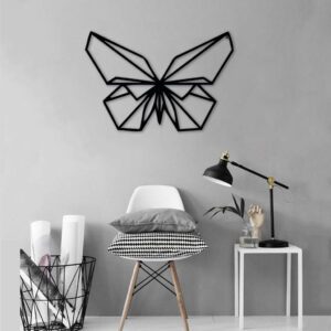 Line art - Wanddecoratie Vlinder