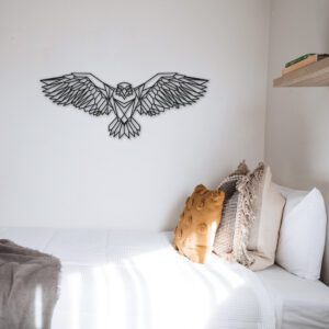 Line art - Wanddecoratie Roofvogel