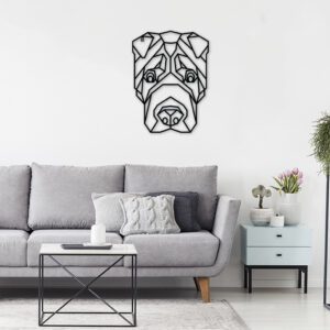 Line art - Wanddecoratie Hond