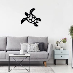 Line art - Wanddecoratie Schildpad