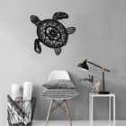 Line art - Wanddecoratie Schildpad
