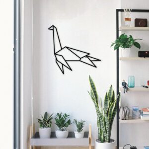 Line art - Wanddecoratie Dino